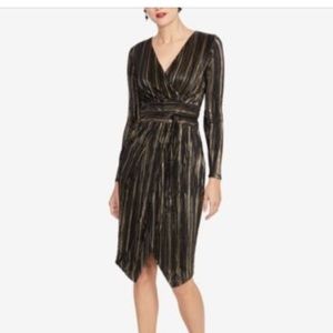 Rachel Roy black and gold dress
